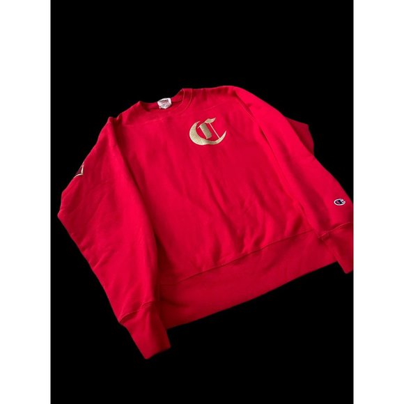 Champion Men's Life Reverse Weave Old English Lettering Crew Sweatshirt‎ Size M - Picture 1 of 4